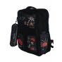 Gharibo Bags School Backpack With Pencil Case For Boys, Figures Pattern - Black
