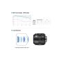 Yongnuo YN Standard Prime Lens for Nikon Camera, 50mm - Black