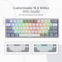 Redragon Fizz Wired Gaming Keyboard, White and Grey - K617