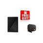 Western Digital My Passport External Hard Drive HDD, 1TB, Black - WDBYVG0010BBK-WESN, with Protective Carrying Case