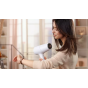 Philips Series 5000 Hair Dryer, 2100 Watt, White x Metallic - BHD500-00