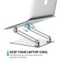 Orico Adjustable Laptop Stand, 10-17 Inch - Silver