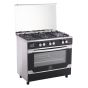 Unionaire T-Signature Gas Cooker, 5 Burners, Stainless Steel - C69SSGC-447