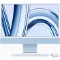 Apple iMac, 24 Inch, Apple M3 Chip, 512GB SSD, 8GB RAM, 10 Cores GPU, macOS - Blue