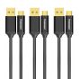 Tronsmart Pack Of 3 USB Cables, Black - CPP10