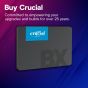 Crucial BX500 3D NAND SATA Internal SSD, 2.5 Inch, 1TB, Black - CT1000BX500SSD1