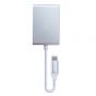 محول من كابل تايب سي الى VGA, HDMI, DVI, USB3  تو بي , ابيض - CV146