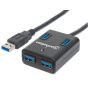 موزع USB 3.0 مانهاتن سوبر سبيد، 4 منافذ- 162296