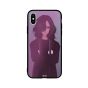 Upset Girl Standing in Anger Printed Back Cover for Apple iPhone X