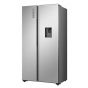 Hisense No-Frost Refrigerator, 2 doors, 519 Liters, Inverter, Inox - RS3N518NMIA1