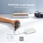 Baseus Magnetic Mini Wireless Power Bank with Built-in Type-C Cable, 1 Port, 10000 mAh, 30W, White - P1002210B223-00