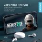 Lenovo In-Ear Wireless Earphones with Microphone, White- HT38