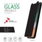 Privacy Glass Screen Protector for iPhone X - Transparent Black