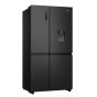 Hisense No-Frost Side By Side Refrigerator, 649 Liters, Inverter, Black - RS5N668SMFA1