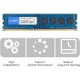 ذاكرة رام UDIMM DDR3 تيك ميو، 2 بسعة 4 جيجا  - ازرق