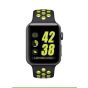 Silicone Sport Band for Apple Watch, 42mm- Black and Lemon