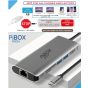 PiBOX INDIA USB Type C 7 in 1 Hub - Grey