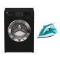 غسالة فول اتوماتيك بيكو، 7 كجم، انفرتر، اسود - WTV 7512 XBCI، مع مكواة بخار، 2200 وات - SIM 3122 T