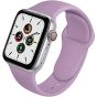Silicone Strap for Apple Watch 42/44mm Series 1/2/3/4/6 SE (Light Purple)