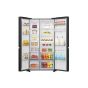 Hisense No-Frost Side By Side Refrigerator, 649 Liters, Inverter, Black - RS5N668SMFA1