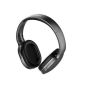Baseus Encok Wireless On-Ear Headphones with Built-in Microphone, Black - D02