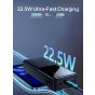 باور بانك جوي روم QC 3.0، سعة 20000 مللي امبير، 3 منافذ، اسود - JR-QP192