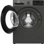 Beko Front Load Inverter Washing Machine, 12KG, Manhattan Grey - B3WFU51240MCI