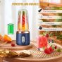 Signclubs Portable Blender 400ml, 40 Watt, Blue - B0CXDKBQKR