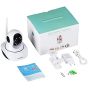 Floureon Wireless Indoor and Outdoor Security Camera, 720P- White