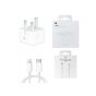 Apple Wall Charger with USB-C to Lightning Cable, 20W, White - MHJF3ZE
