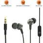 JBL In-Ear Wired Earphones, with Microphone, Black- C200SI