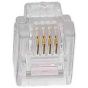 Rj11 Connectors (25 Pieces) - Clear