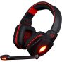 KOTION EACH G4000 Gaming Headset Professional Over Ear VIRTUAL SURROUND USB Gaming Headphone with Mic Volume Control for PC Computer Laptop Gaming (Black+Red)