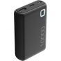 Cellularline Power Bank, 10000 mAh, 3 Port - Black