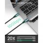كابل USB-C يوجرين، 1 متر - اسود