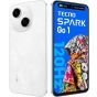 Tecno Spark Go 1, 128GB, 4GB RAM, 4G, Dual SIM - Glittery White
