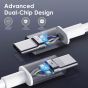 USB C Power Cable 3.3ft [1-Pack] USB C to USB C Fast Charging Cable,Type C Cable Fast Charging,Powerline USB C to USB C,White