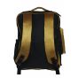 Gharibo Bags School Backpack With Pencil Case For Kids, Brilliant Colors Pattern - Black and Gold