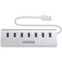 موزع USB فودول، ب7 في 1 - ابيض