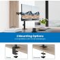 Dual Arm Holder for 32 Inch Monitors - Black