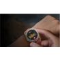 Mibro GS Active Smart Watch, 1.3 Inch - Gold Case and Orange Strap