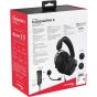 HyperX Cloud Alpha S - PC Gaming Headset, 7.1 Surround Sound, Adjustable Bass, Dual Chamber Drivers, Chat Mixer, Breathable Leatherette, Memory Foam, and Noise Cancelling Microphone – Blackout