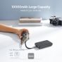 Baseus Magnetic Mini Wireless Power Bank with Built-in Type-C Cable, 1 Port, 10000 mAh, 30W, Black - P1002210B113-00 