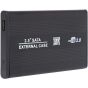 حافظة هارد ديسك خارجي، 2.5 بوصة، اتصال USB 2.0 - اسود