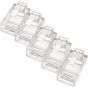 مجموعة من 100 قطعة من وصلات كابلات الشبكة ،شفاف-Rj45 Cat5/5e