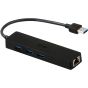 موزع USB نورثامبر بي ال سي، 4 في 1، اسود - 3G60047