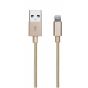 SBS Lightning Cable, 1 Meter, Gold - TECABLEUSBIP5BG