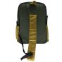 Gharibo Bags One Hand School Backpack With Pencil Case for Kids, Feathers Pattern - Olive