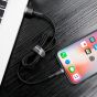 Baseus USB to Lightning Cable, 0.5 Meter, Grey - CALKLF-AG1