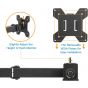 Huanuo Quad Arm Holder for 13 to 27 Inch Monitors, Black - HNQF2
